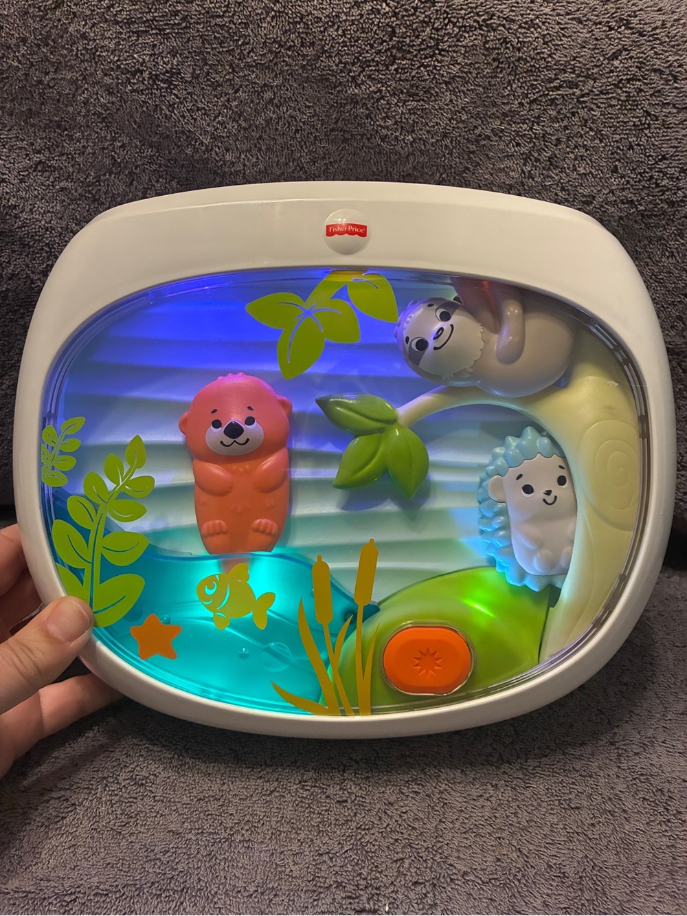Fisher Price Settle & Sleep Projection Soother Crib Sound & Music Machine WORKS!